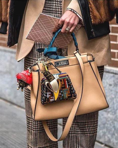 fendi peekaboo street style|Fendi peekaboo satchel.